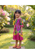 Hand Painted Rayon Kids Dress